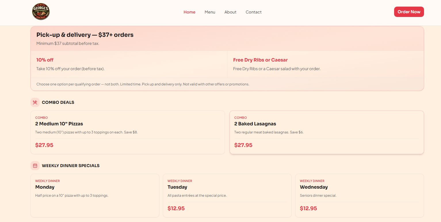 Cart summary with clear totals and place order action