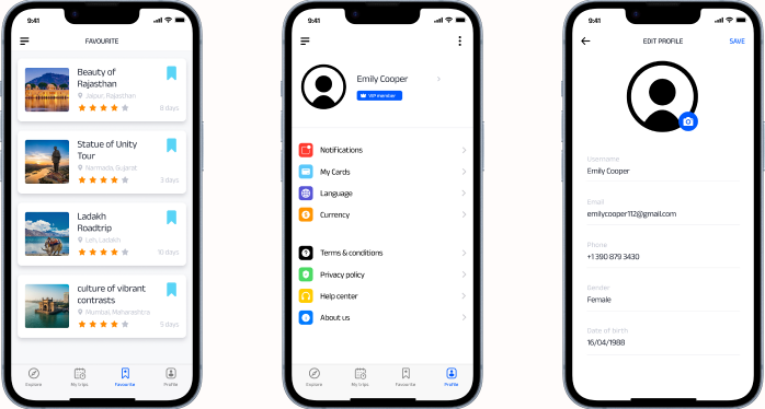 Feedback, confirmations, and UX detail screens