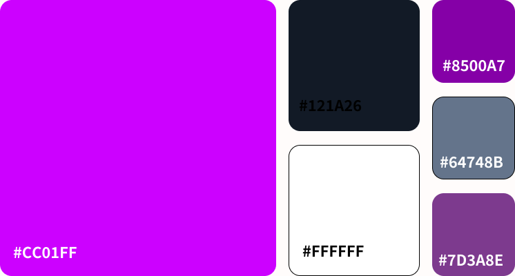 Zapp Wallet color palette and token layout