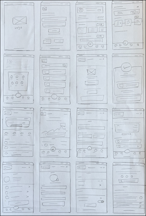 Low-fidelity wireframes for Zapp Wallet flows